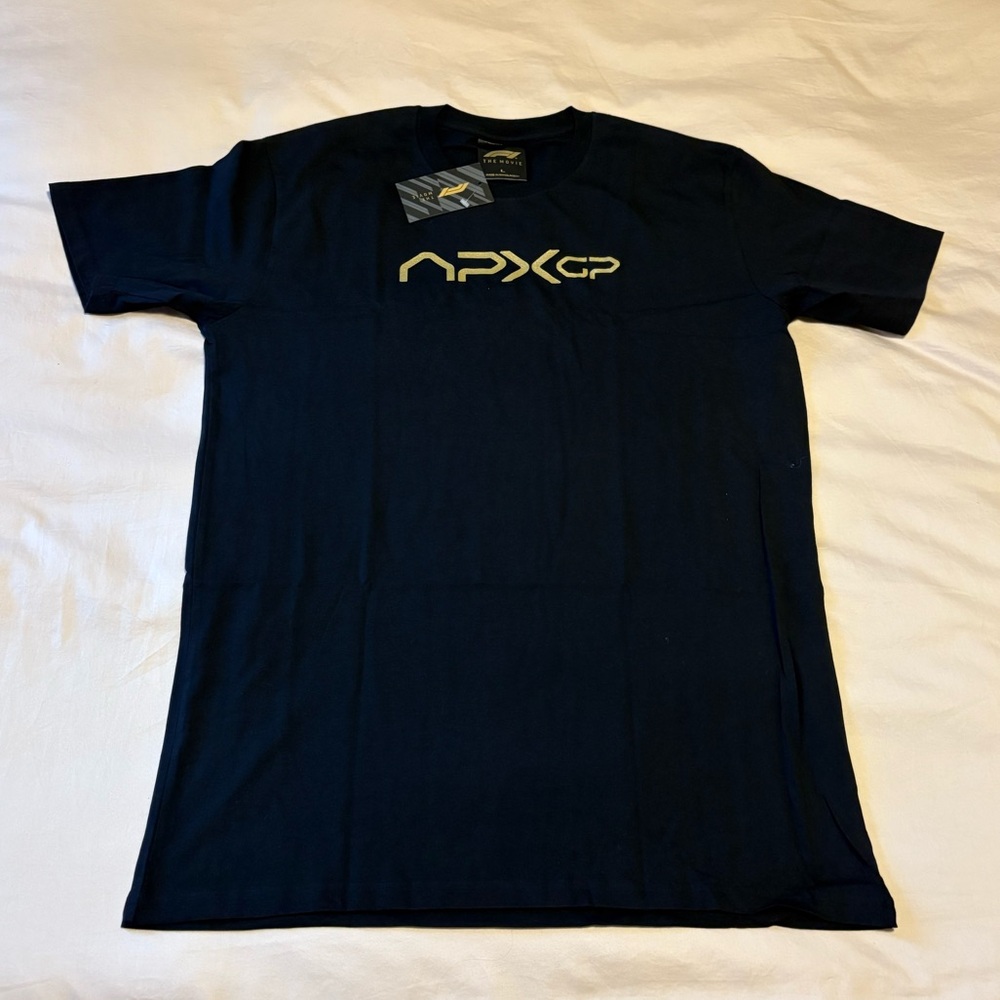 Men’s Black Formula 1 The Movie APXGP Team T-Shirt Official Merchandise F1